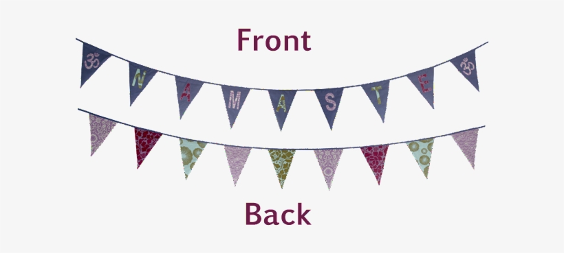 Namaste Bunting Flag Banner - Bunting, transparent png