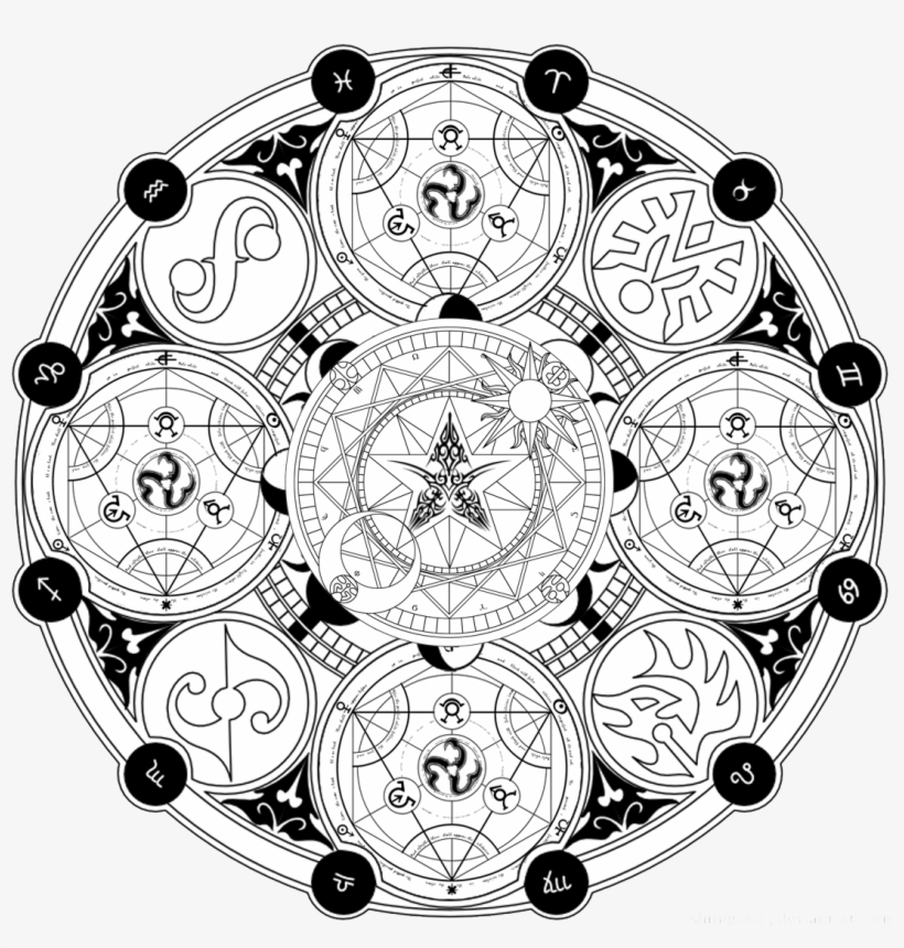A Magic Circle By Yukishiro-yue On Deviantart - El Circulo De Merlin, transparent png