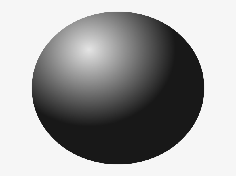 Black Ball Clip Art At Clker - Sphere Clip Art Animation, transparent png