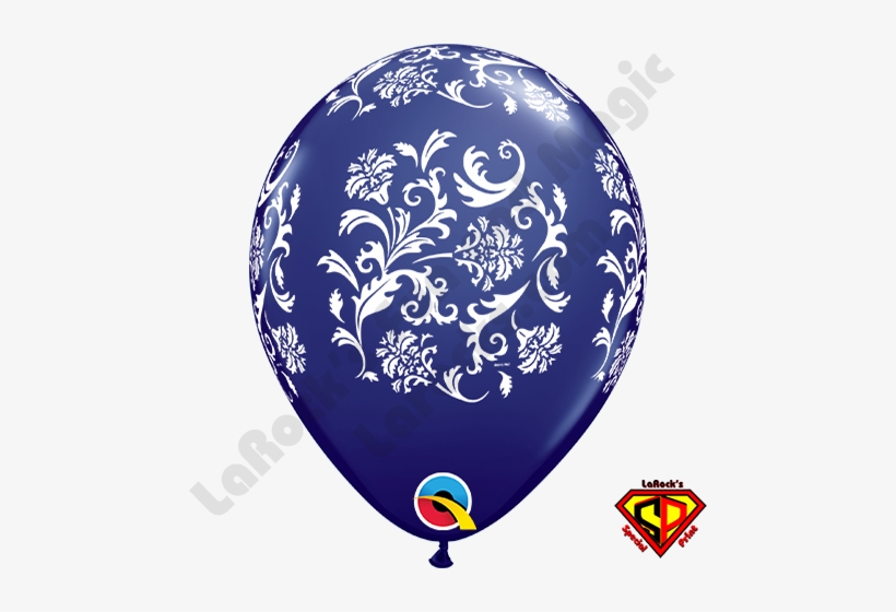 Black And White And Pink Damask Balloons, transparent png