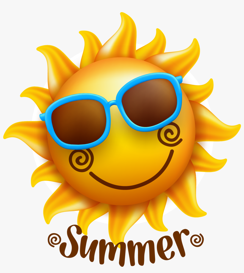 Smiley Face Illustration - Summer Sun, transparent png