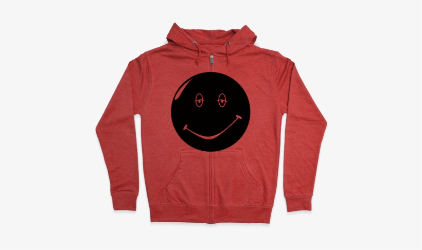 Dazed And Confused Stoner Smiley Face Zip Hoodie - Hoodie, transparent png