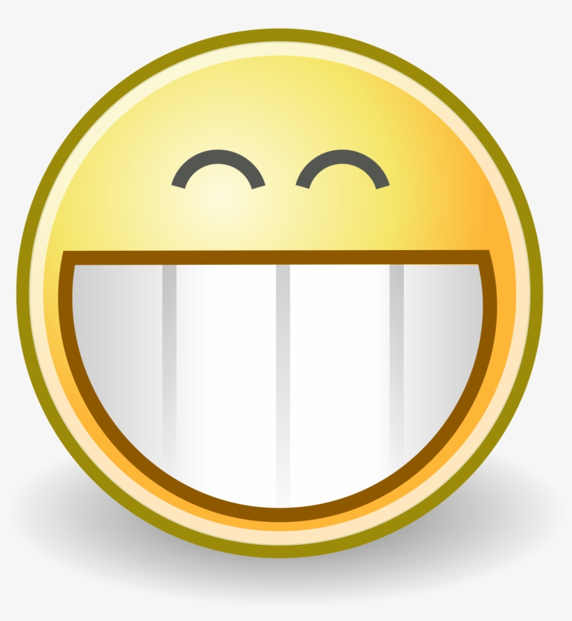 Clip Arts Related To - Grin Face, transparent png