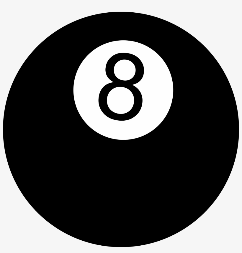 8 Ball 8 Ball Black And White 00x00 Png Download Pngkit