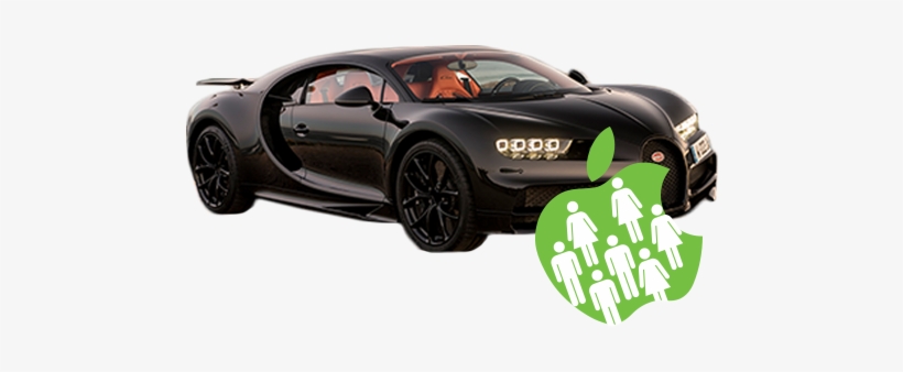 Bugatti's Chiron - Supercar, transparent png