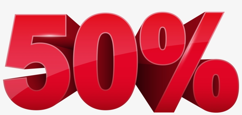 50 Off Png - Circle, transparent png