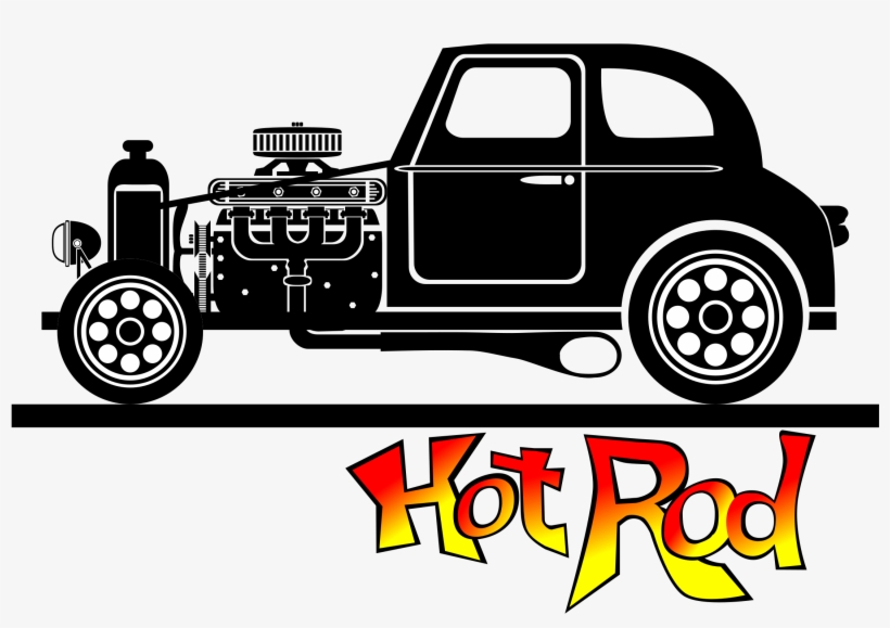 Hot Rod Vector Free Stock - Hot Rod Clipart Png, transparent png