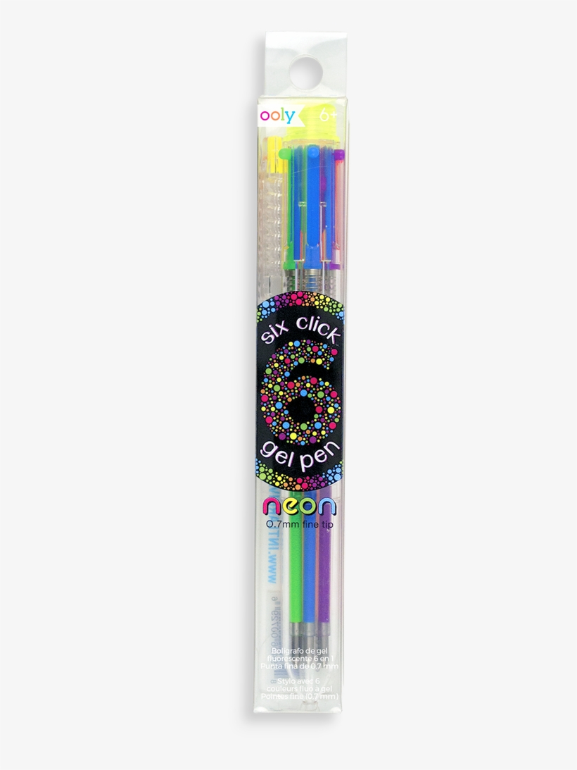 132 065 6 Click Neon Multi Gel Pen B V=1523751466 - Gel Pen, transparent png