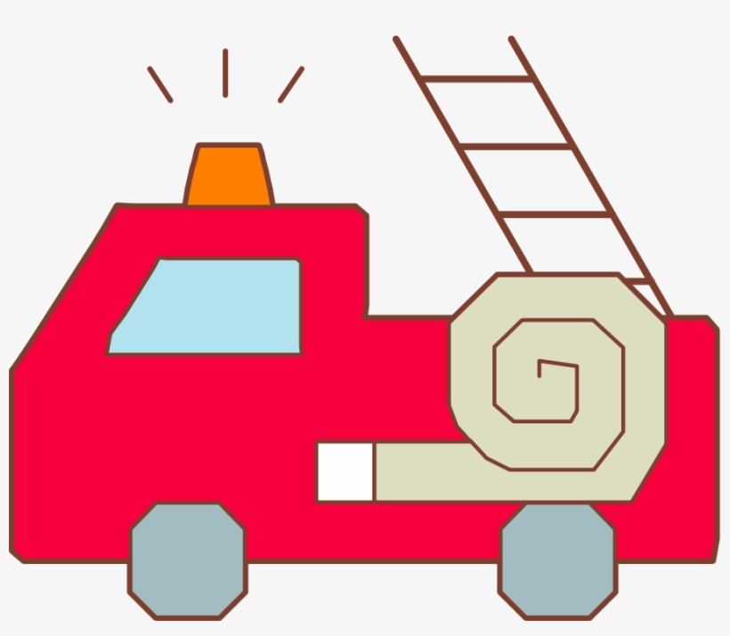 Small - Easy Fire Trucks To Draw, transparent png