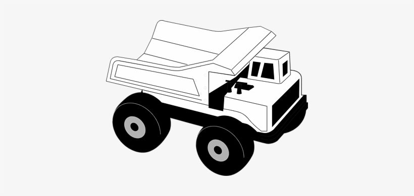 Toy Fire Truck Icon, Png Clipart Image - Toy Truck Black And White, transparent png