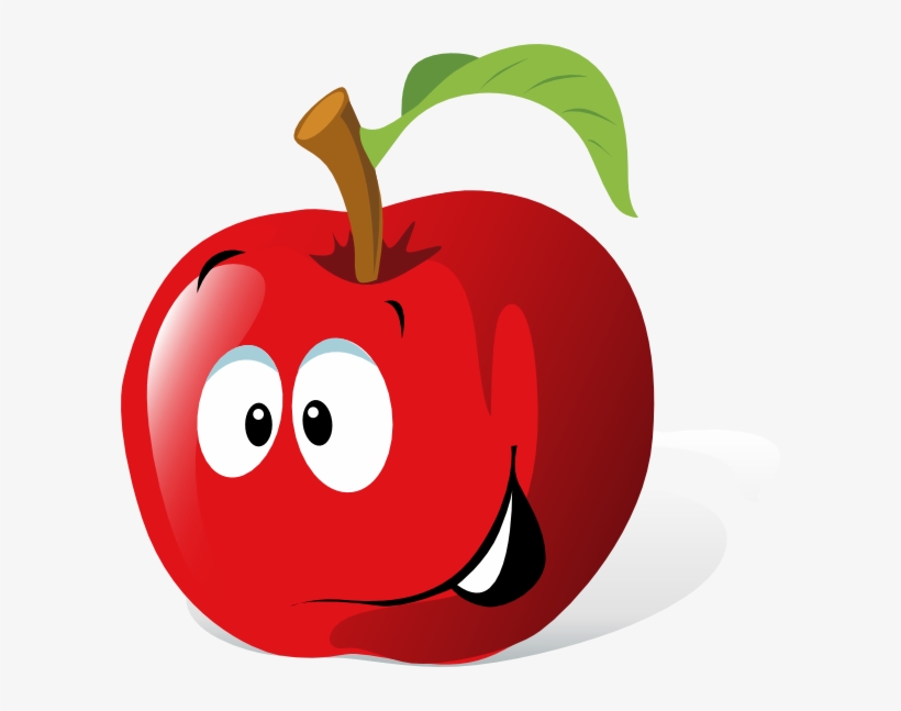 Apple Cartoon Clipart - Cartoon Apple Clipart, transparent png