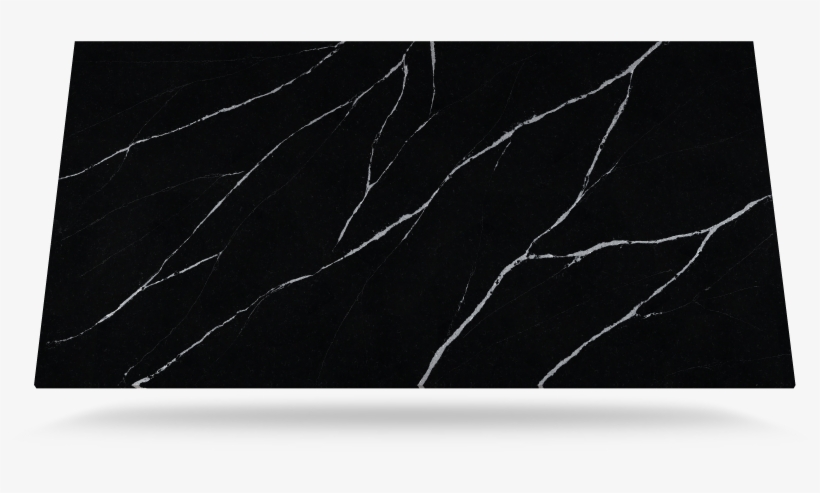With A Deep Black Base And Bright White Veins, “marquina” - Monochrome, transparent png
