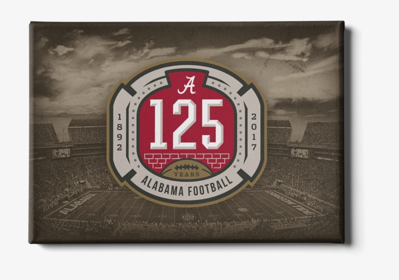 Alabama Crimson Tide - Wincraft Alabama Crimson Tide 11" X 17" 125 Years Bama, transparent png