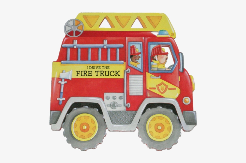 Die-cut - Drive The Firetruck, transparent png