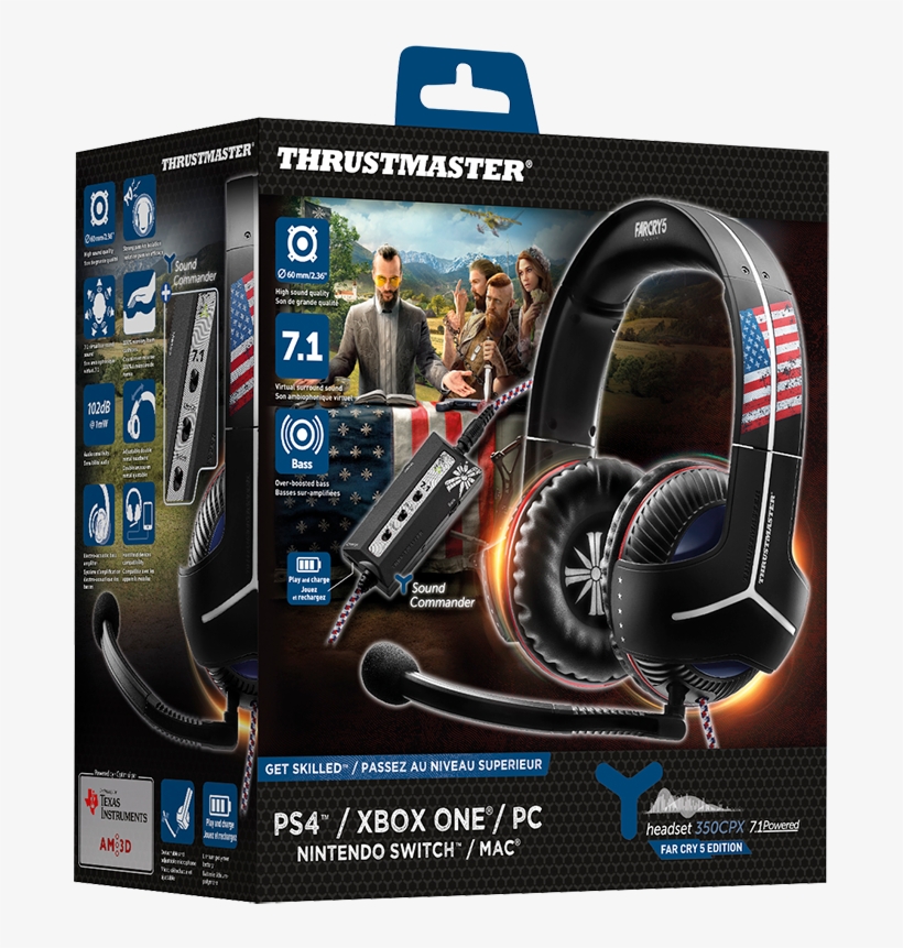 Far Cry 5 Y-350cpx Limited Edition Gaming Headset - Thrustmaster Far Cry 5 Headset, transparent png