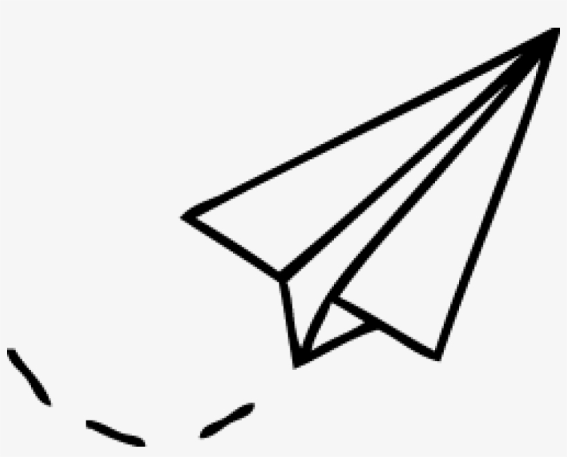 Paper Airplane Png Tumblr - Easy To Draw Paper Airplane, transparent png