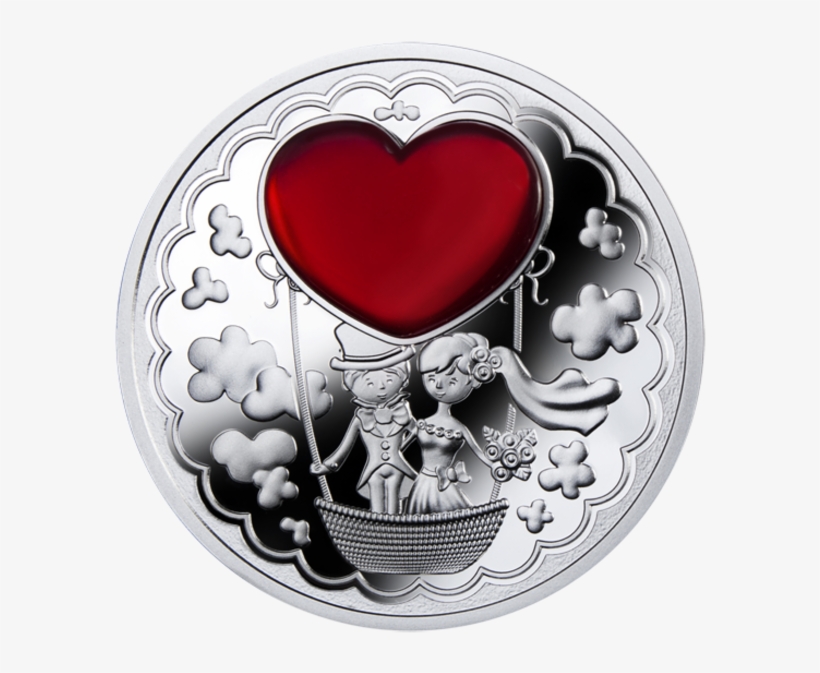 Niue 2014 Just Married Wedding Proof Silver 2 Coin - Valentine's Day Coins, transparent png