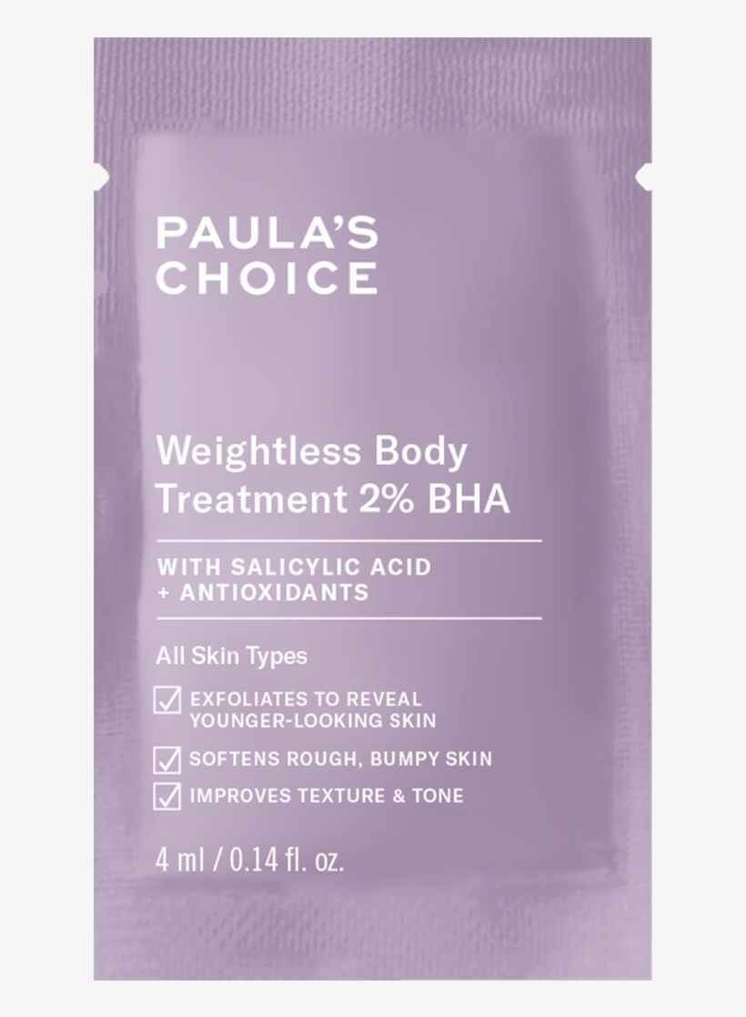 Weightless Body Treatment 2procent Bha - Flyer, transparent png
