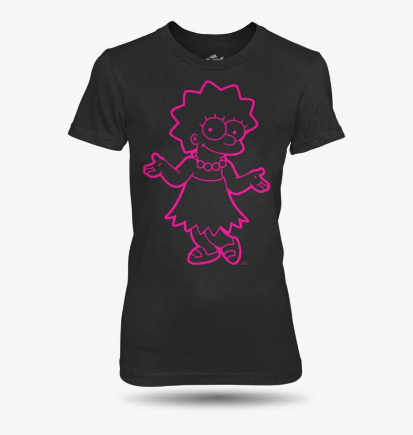 Simpsonovi Triko Lisa Simpson Pink Dámské - Tričko Superwoman, transparent png
