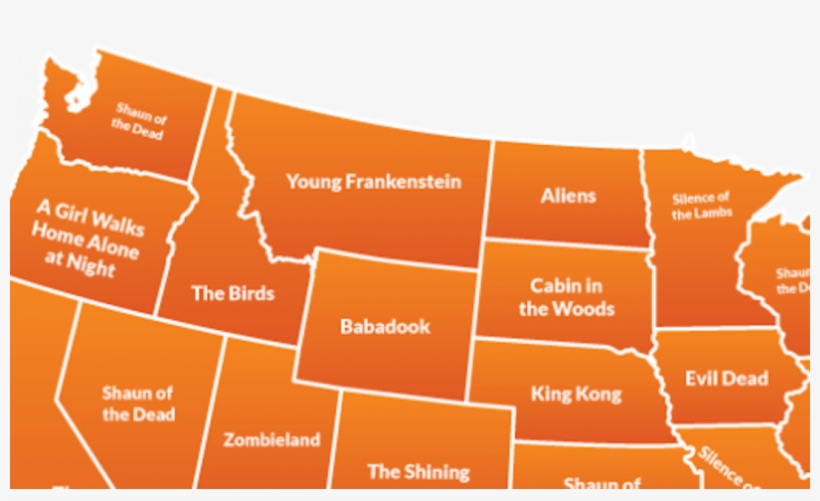 Every State Most Popular Horror Movie2 - Most Popular Christmas Movie By State, transparent png