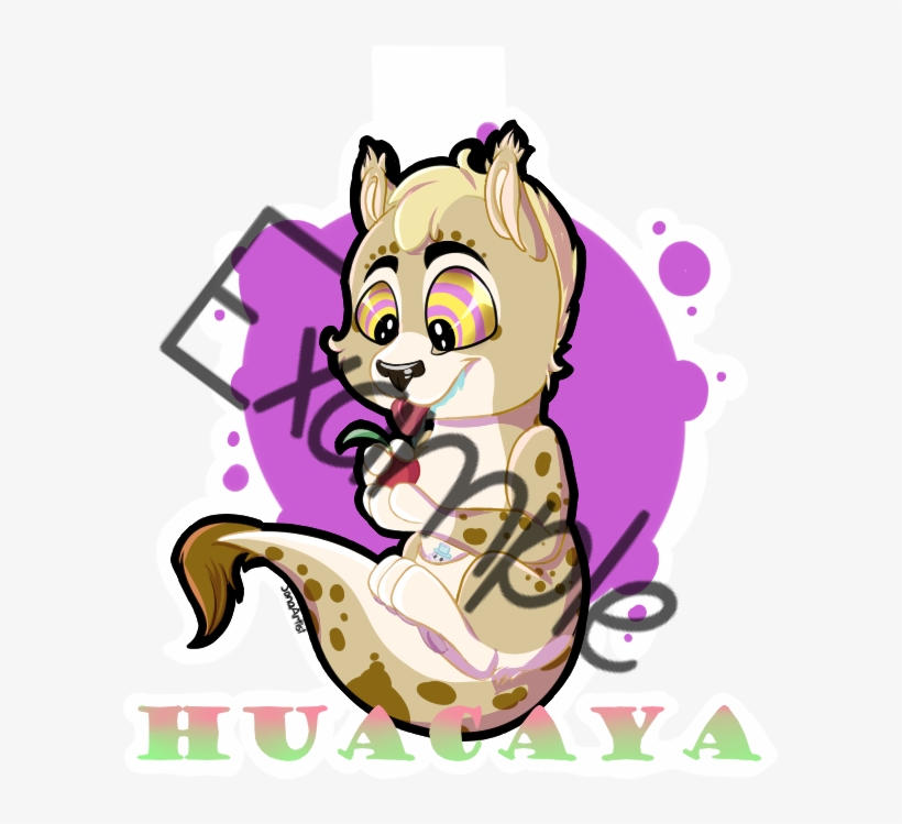 Huacaya Hypno Food Badge - Cartoon, transparent png