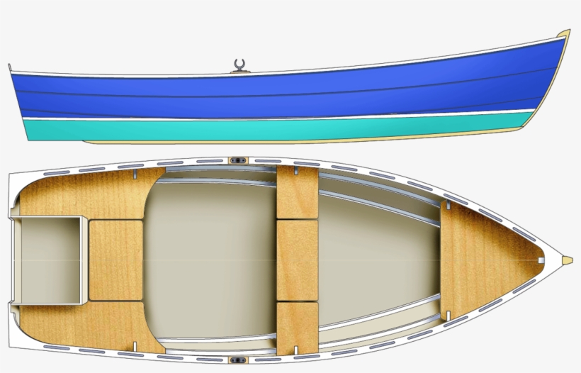 Download Plywood Dory Plans Pdf Studio Furniture Plan - Wood Boat Plan Png, transparent png
