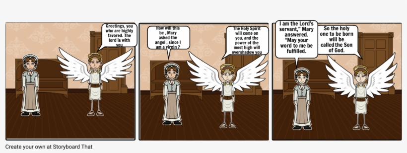 The Birth Of Jesus Foretold - Cartoon, transparent png
