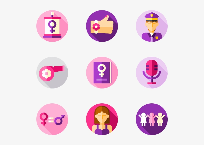 Feminism - Circle, transparent png