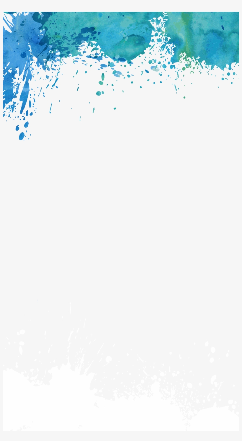 Deca Paint Splatter Geofilter - Water, transparent png