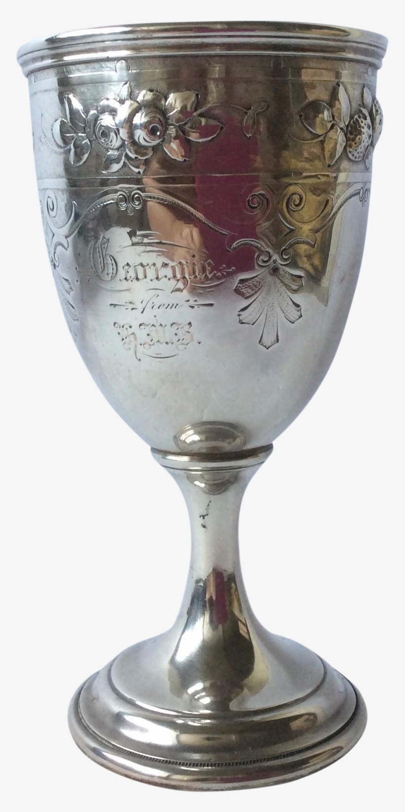 Gorham Sterling Silver Trophy Cup On Chairish - Wine Glass, transparent png