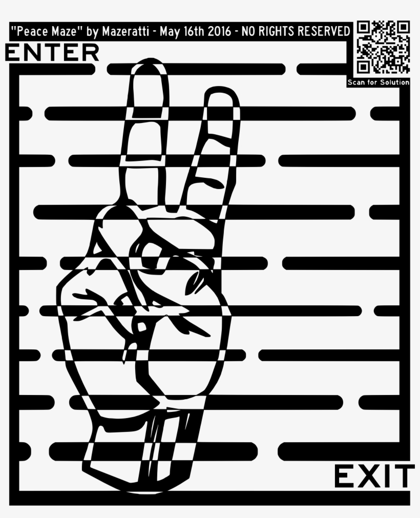 This Free Icons Png Design Of Peace Maze, transparent png