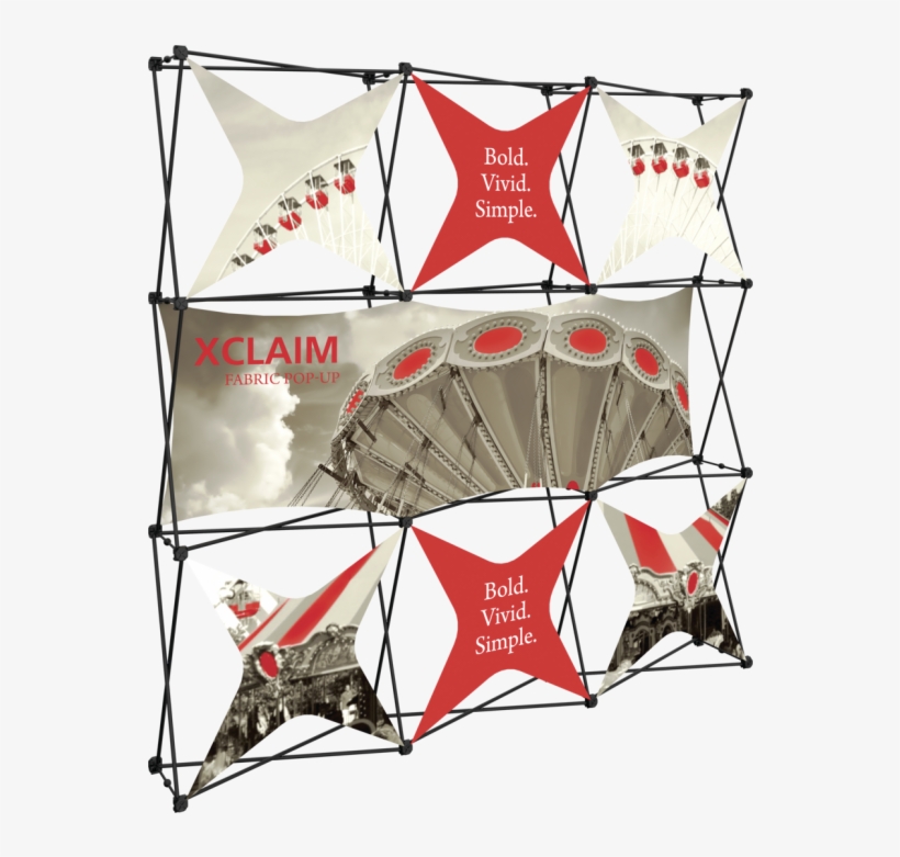 Xclaim 8ft Fabric Popup Display Kit - Tent, transparent png
