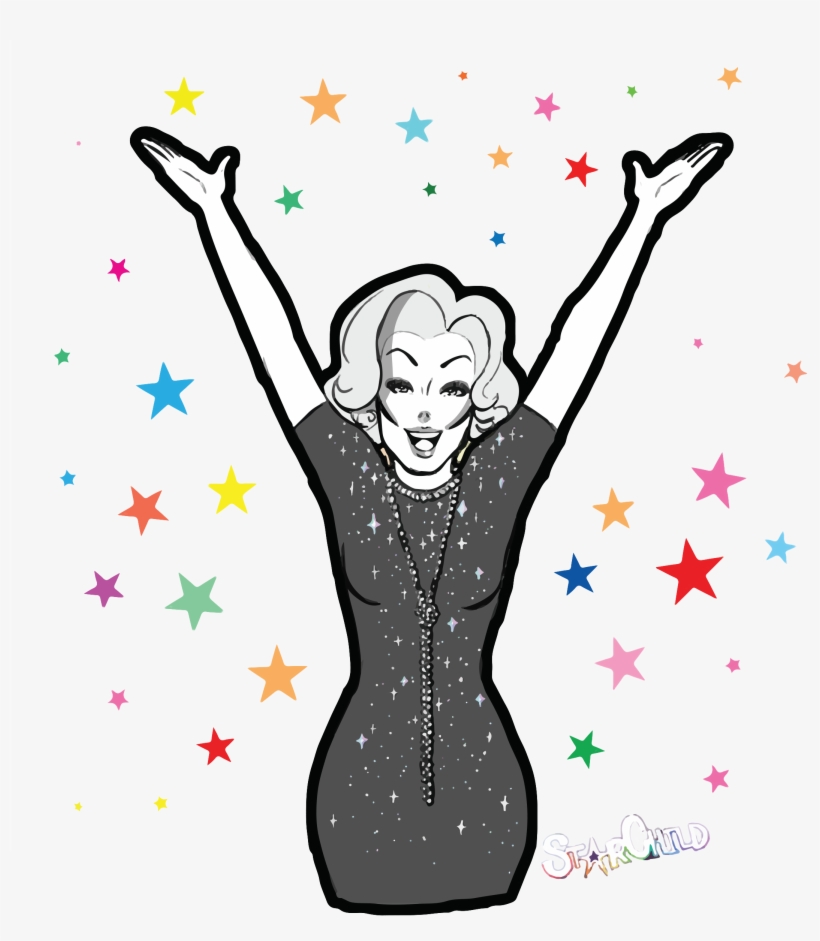 Starchild Presents "a Night Of Stars" Hosted By Shirley - Black Stars On A White Backgrounf, transparent png