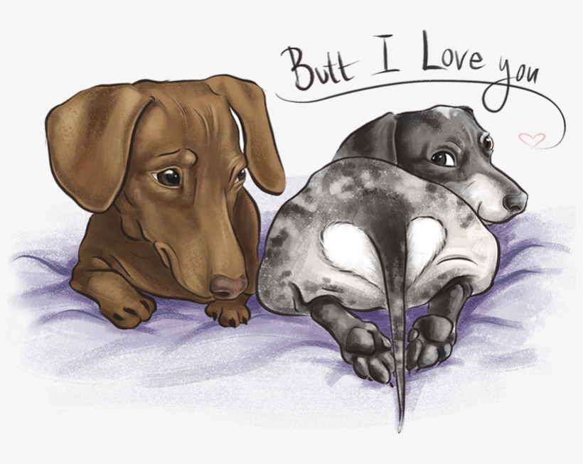 Illustration - Dachshund, transparent png