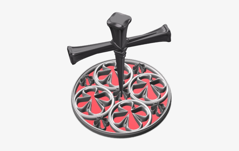 Centerpiece Xmas Decoration - Cross, transparent png