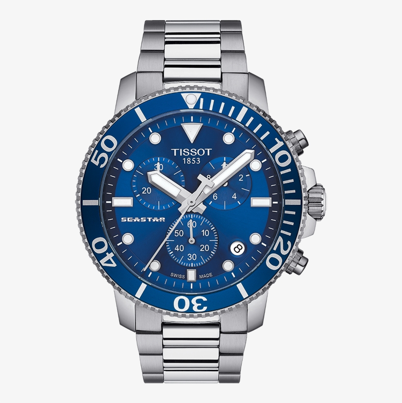 Tissot Seastar 1000 Chronograph - Tissot Watches, transparent png