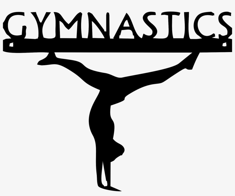 Clipart Transparent Artistic Gymnastics Handstand Clip - Gymnastics Pumpkin Carving Stencils, transparent png