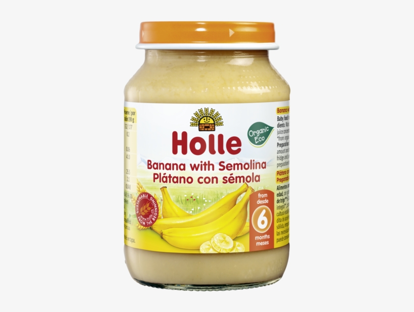 Banana With Semolina - Holle Apple And Plum, transparent png