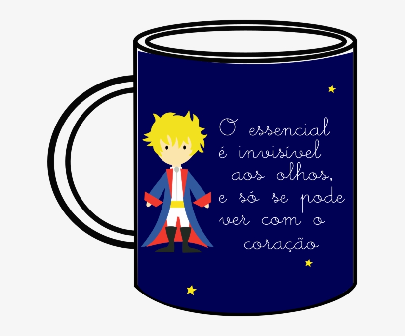 Caneca Pequeno Príncipe, transparent png