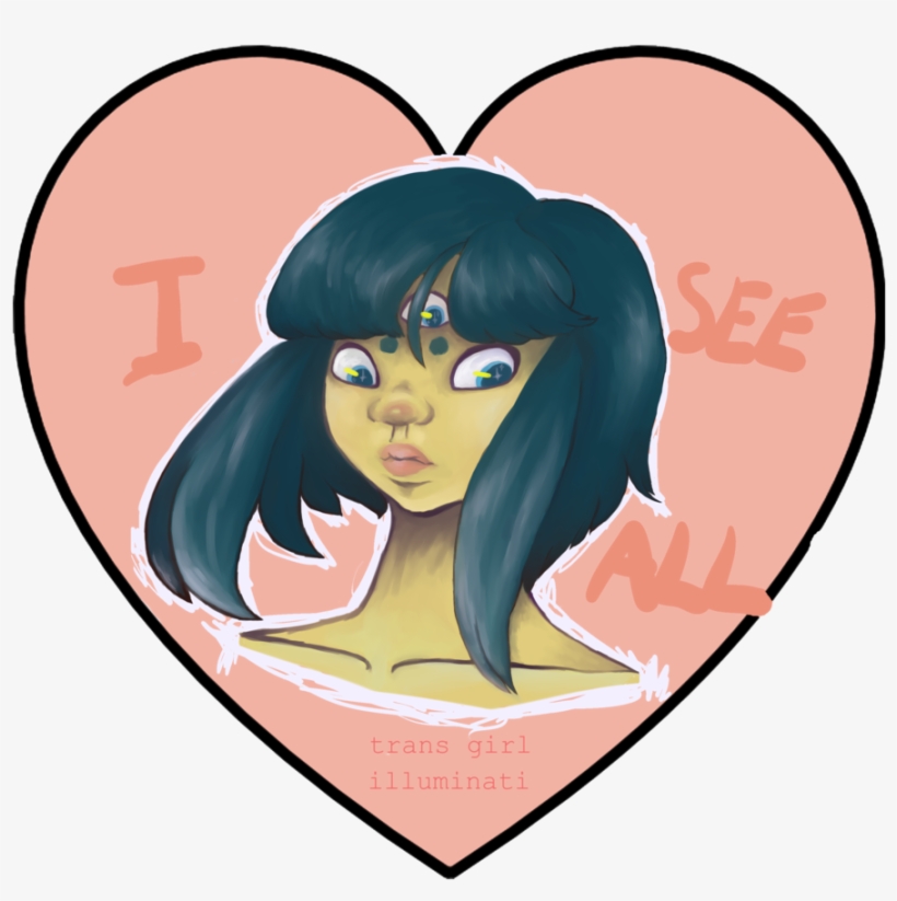 Trans Girl Illuminati By Xenoboi Trans Girl Illuminati - Cartoon, transparent png