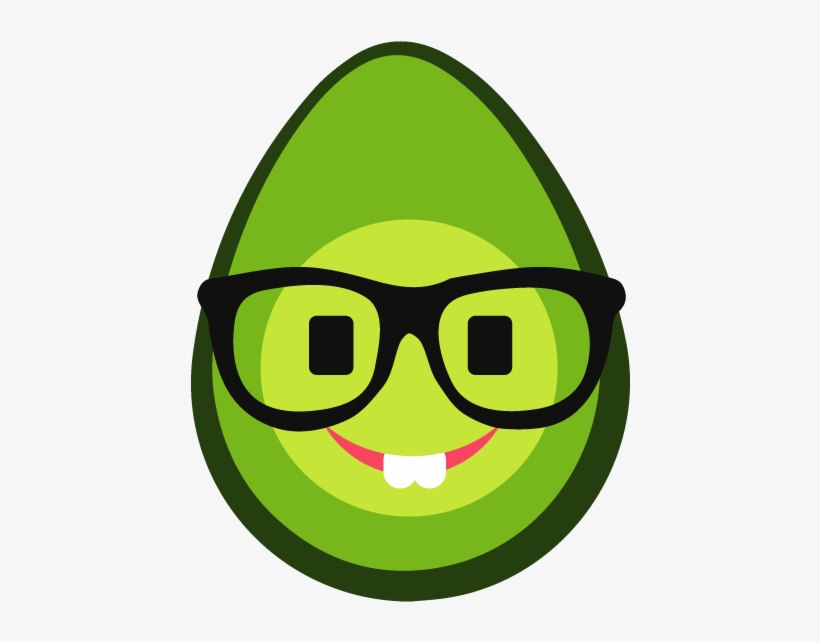 Nerdy Avocado, transparent png