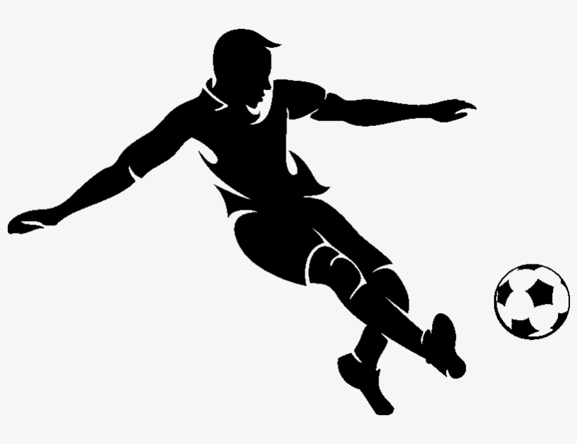 Sticker Footballeur En Action Ambiance Sticker Si 0433 - Football Player Illustrations, transparent png