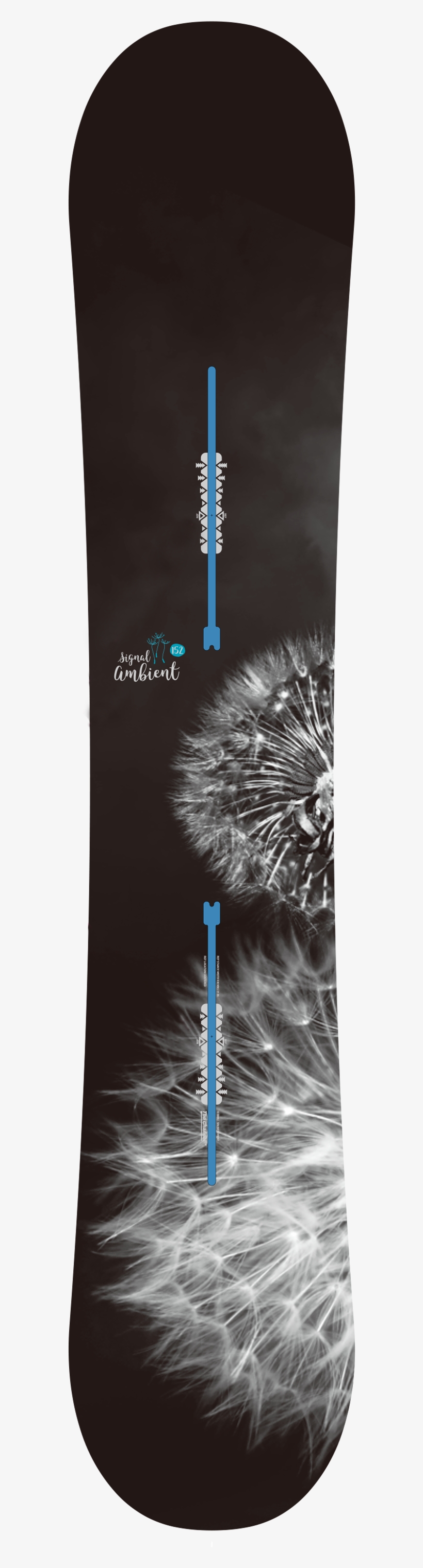 Ambient Dandelion - Snowboard, transparent png
