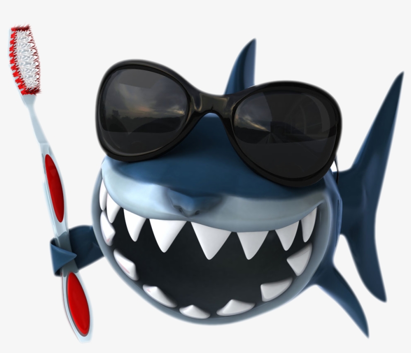 Brushing Shark Whale Photography Tooth Toothbrush Take - Animals With Teeth Cartoon, transparent png