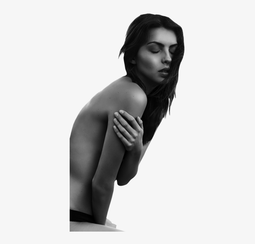 Hot, Girl, Hairs, Black And White, Woman, Young, Female - Tears In Your Eyes, transparent png