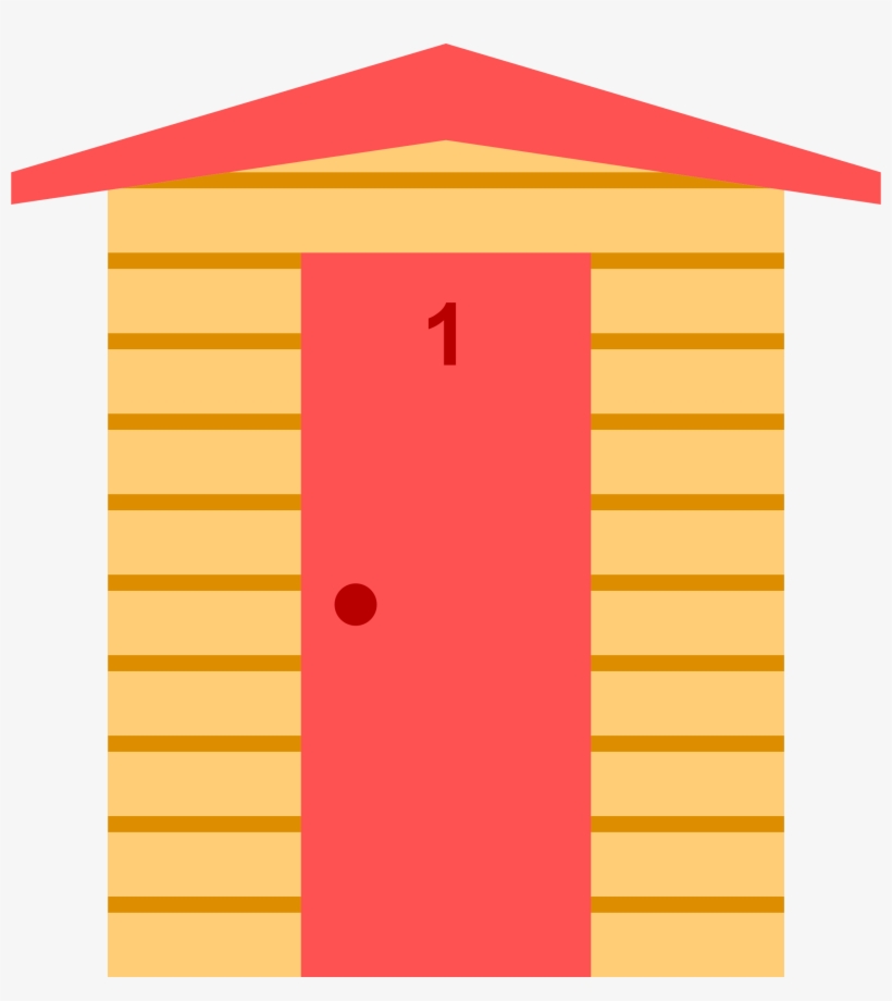 Big Image - Beach Hut Clip Art, transparent png