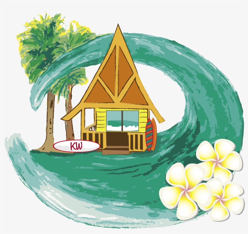 Vector Library Stock Catch A Wave The Lifes House Team - Frangipani, transparent png