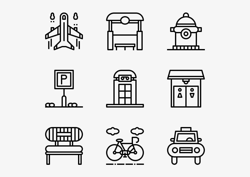 City Elements - Corruption Icons, transparent png