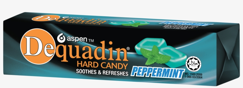Dequadin Hard Candy Peppermint Is Developed To Give - Label, transparent png