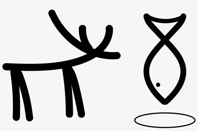 Reindeer And Icefishing, transparent png